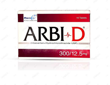 Picture of Arbi D 300/12.5mg Tab 10x1s